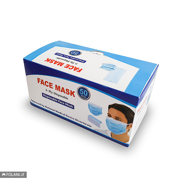 ماسک 3لایه پزشکی (جعبه‌ای)
