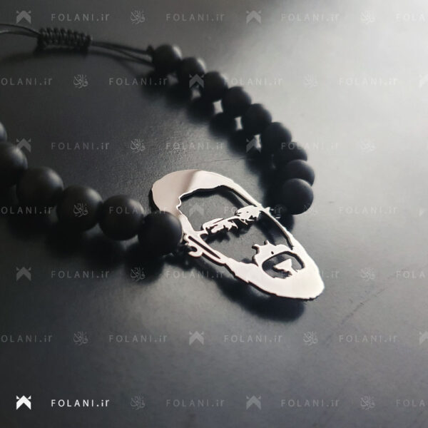 دستبند نقره طرح شکل پرتره چهره دلخواه
